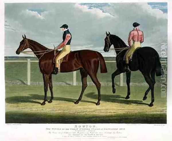Rowton the Winner of the Great St Leger Stakes at Doncaster Oil Painting - John Frederick Herring Snr