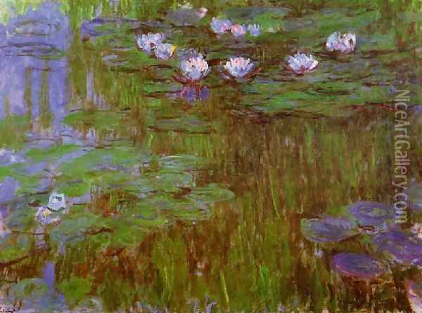Water Lilies54 Oil Painting - Claude Oscar Monet