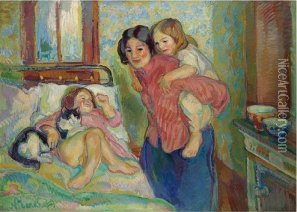 La Chambre De Maman, Matin Oil Painting - Nikolai Aleksandrovich Tarkhov