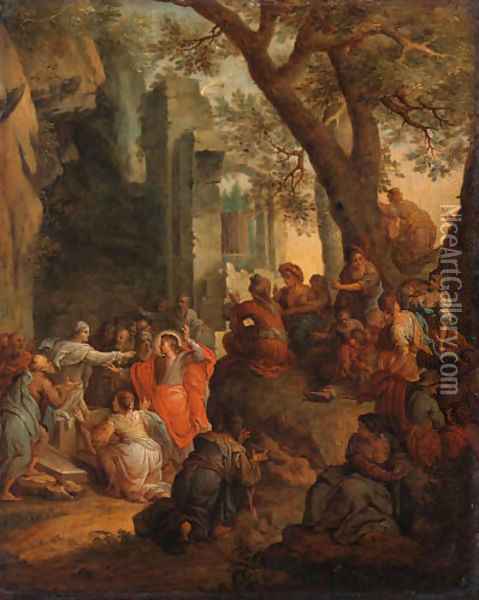 Christ healing the Sick Oil Painting - Henri Cantelbeeck