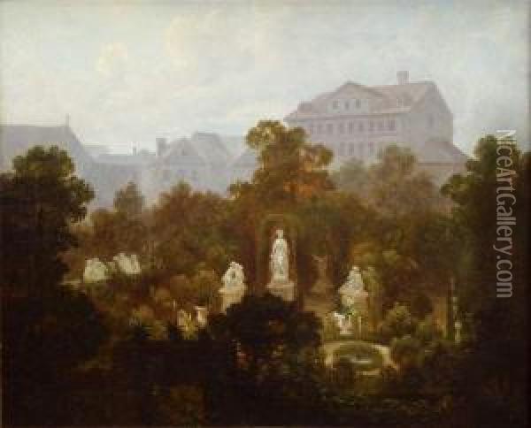 Jardin Pres De Digne. Oil Painting - Paul Martin