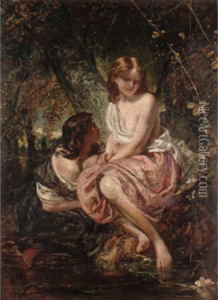 The Bathers Oil Painting - William Underhill
