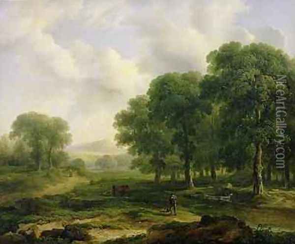 The Trout Stream 1828 Oil Painting - James Arthur O'Connor