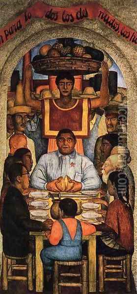 Our Bread 1928 Oil Painting - Diego Rivera