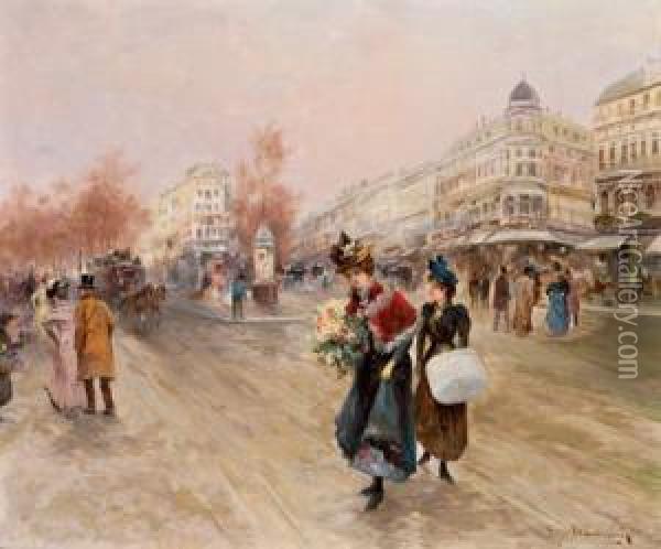 Motivo Di Parigi Oil Painting - Emil Barbarini
