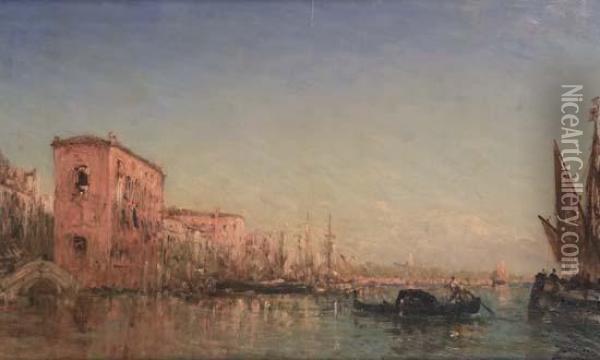 Vue De Venise Oil Painting - Felix Ziem