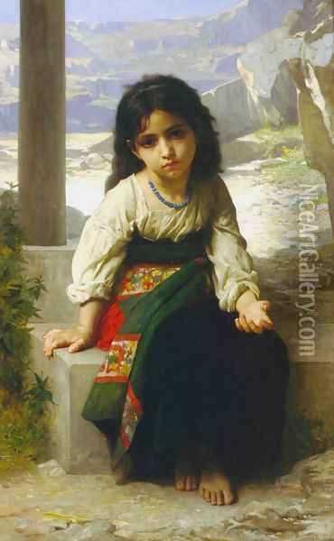 The little beggar Oil Painting - William-Adolphe Bouguereau
