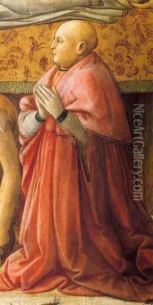 Funeral of St Jerome (detail) 2 Oil Painting - Filippino Lippi