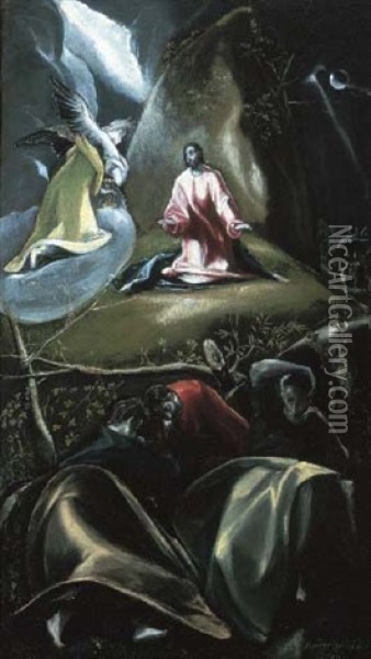 The Agony In The Garden Oil Painting -  El Greco