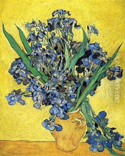 Still Life with Irises Oil Painting - Vincent Van Gogh