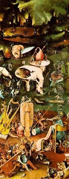 The Garden of Earthly Delights panel 3 Oil Painting - Hieronymous Bosch