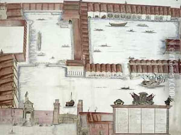 Plan of the Arsenale Venice Oil Painting - Antonio Natale
