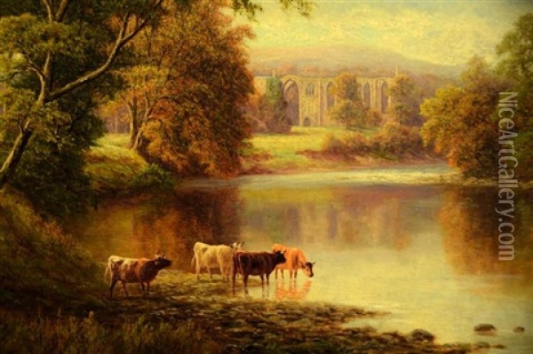 Pastoral Landscape Oil Painting - William Mellor