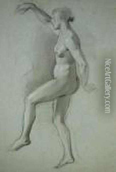 Dancing Nude Oil Painting - George Richmond