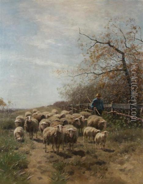 The Shepherd Oil Painting - Francois Pieter ter Meulen
