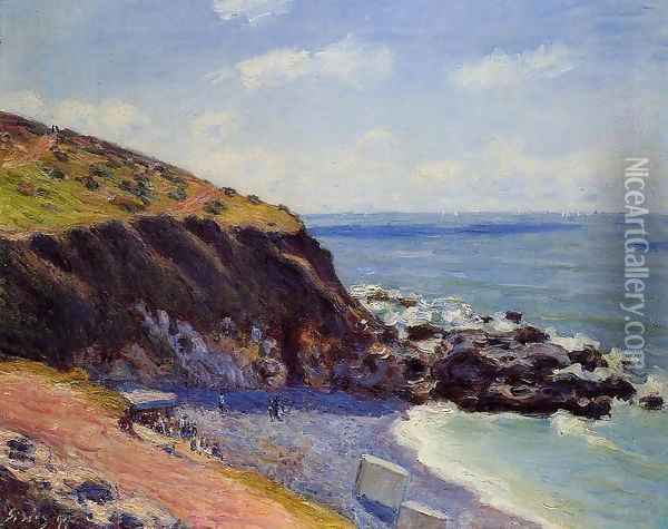 Lady's Cove - Langland Bay Morning 1897 Oil Painting - Alfred Sisley