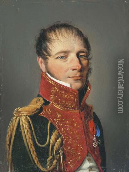 Portrait D'un Militaire Oil Painting - Louis Leopold Boilly