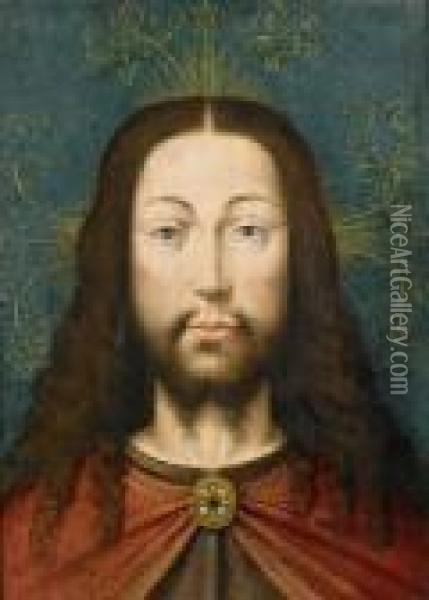Portrait Of Christ Oil Painting - Jan Van Eyck