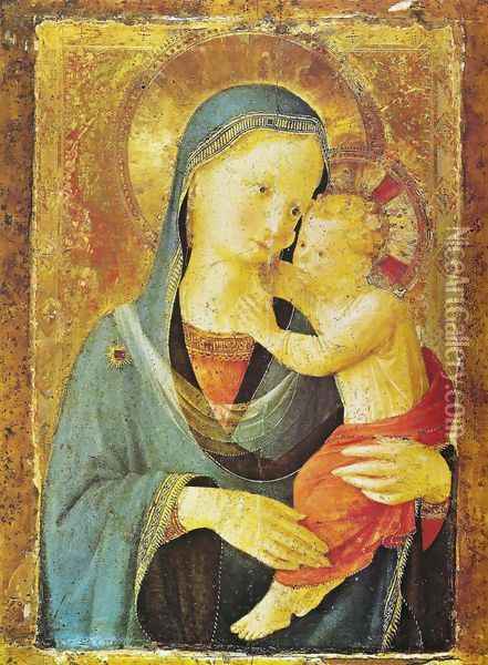 Virgin with the child Oil Painting - Angelico Fra