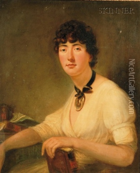 Portrait Of Lady Bathurst Oil Painting - Sir William Beechey