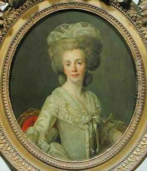 Suzanne Necker 1739-94 Oil Painting - Joseph Siffrein Duplessis