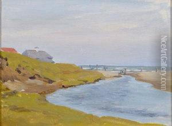 Coastal Landscape Oil Painting - Dermod William O'Brien