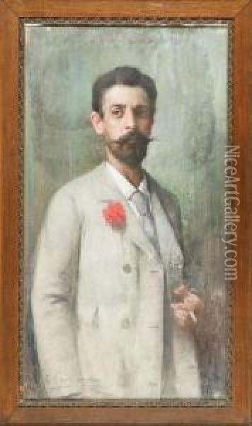 Ritratto Di Uomo Oil Painting - Giovanni Zangrando