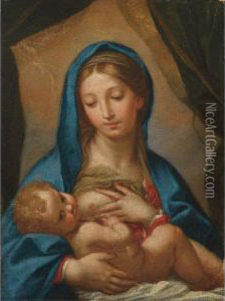 Madonna Del Latte Oil Painting - Antonio Balestra