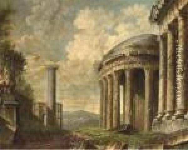 Classical Ruins Oil Painting - Giovanni Battista Piranesi