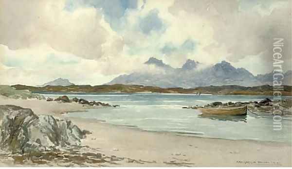 The peaks of Skye Oil Painting - Peter MacGregor Wilson