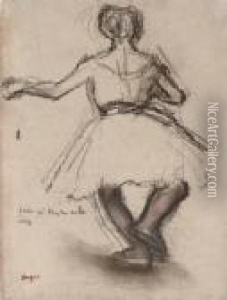 Danseuse, Vue De Dos Oil Painting - Edgar Degas