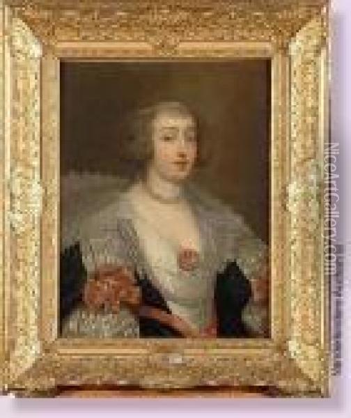 Portrait D'une Dame De Qualite Oil Painting - Sir Peter Lely