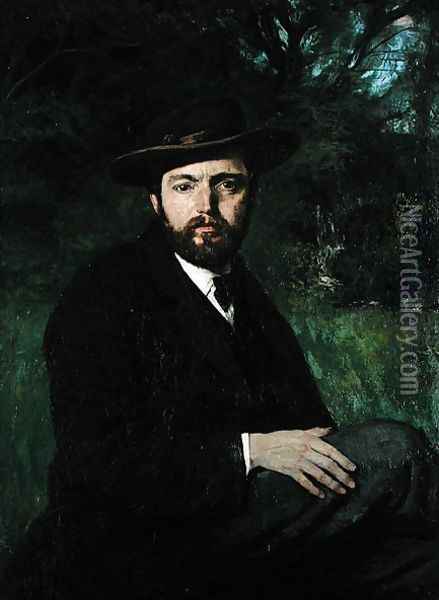 Self Portrait, 1871 Oil Painting - Hans Thoma