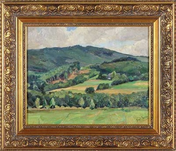 Sommer Im Mittelgebirge Oil Painting - Ferdinand Brutt
