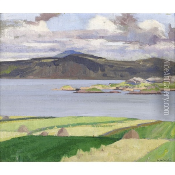 Ben More From Clachanach Oil Painting - Francis Campbell Boileau Cadell