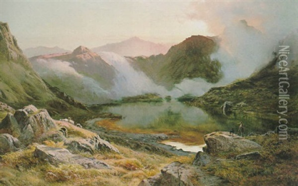 Early Morning, North Wales Oil Painting - Sidney Richard Percy