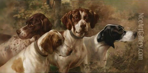 Four Pointers Oil Painting - Edmund Henry Osthaus