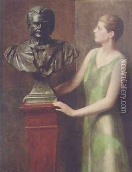 Portrait of the Artist's Daughter Oil Painting - John Maler Collier