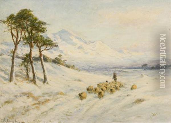 To Winter Quarters At Strathpeffer Oil Painting - Joseph Farquharson