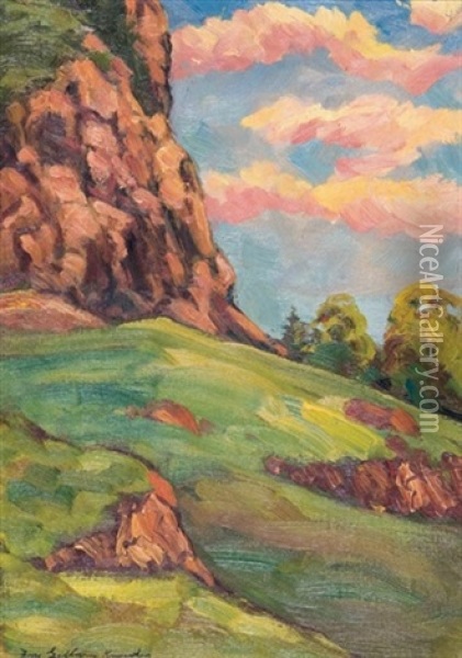 Summer Landscape Oil Painting - Farquhar McGillivray Strachen Knowles