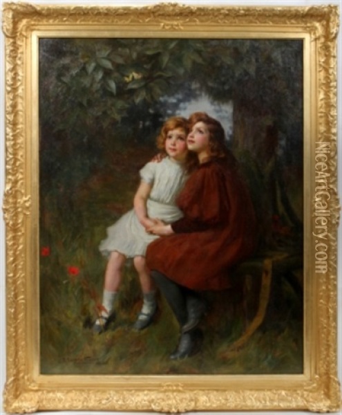 Of The Year Oil Painting - George Sheridan Knowles