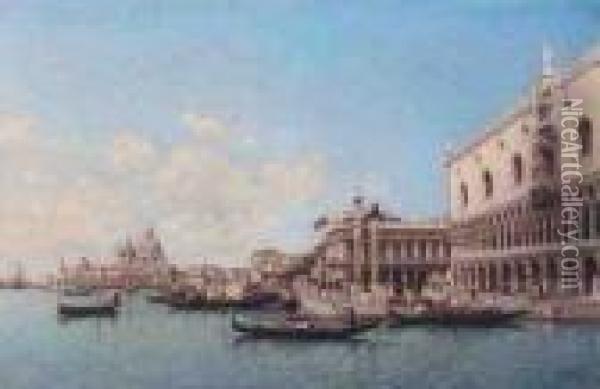 Grand Canal Oil Painting - Federico del Campo