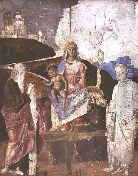Virgin and Child with St. Andrew and St. Peter, c.1500 Oil Painting - Giovanni Battista Cima da Conegliano