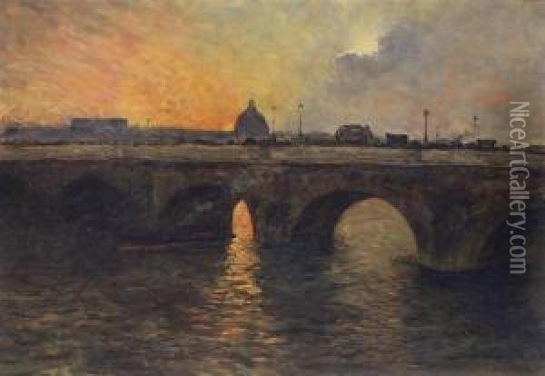 Le Pont De Neuf Oil Painting - Siebe Johannes ten Cate