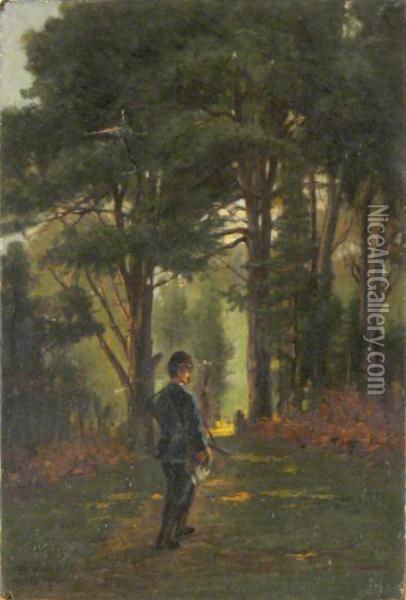 Hunting Scene Oil Painting - Francois B. De Blois