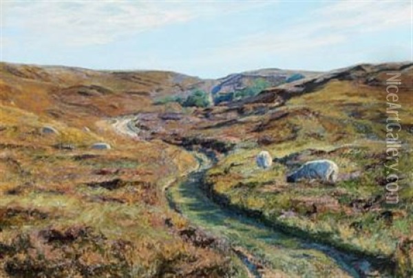 A Danish Landscape Oil Painting - Johann Christopher Schlichtkrull