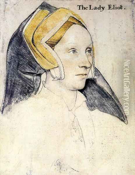 Lady Elyot 1532-33 Oil Painting - Hans Holbein the Younger