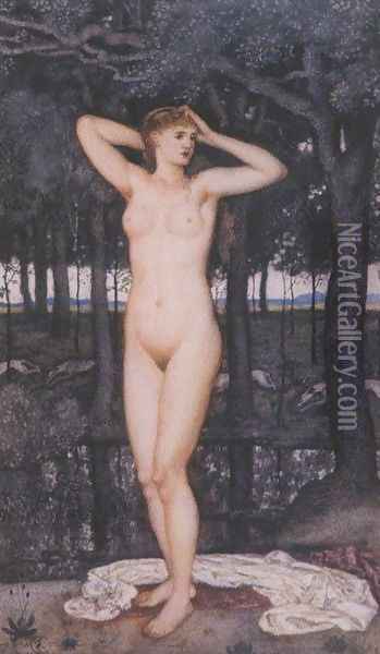 Venus Oil Painting - Walter Crane
