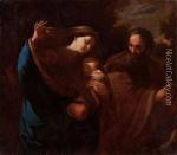 Sacra Famiglia Oil Painting - Guido Reni