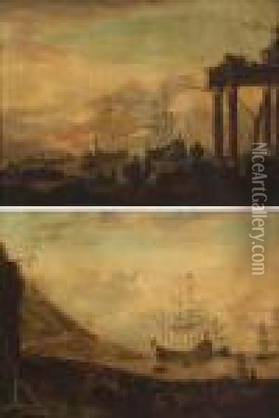 Scenes Portuaires Oil Painting - Abraham Storck